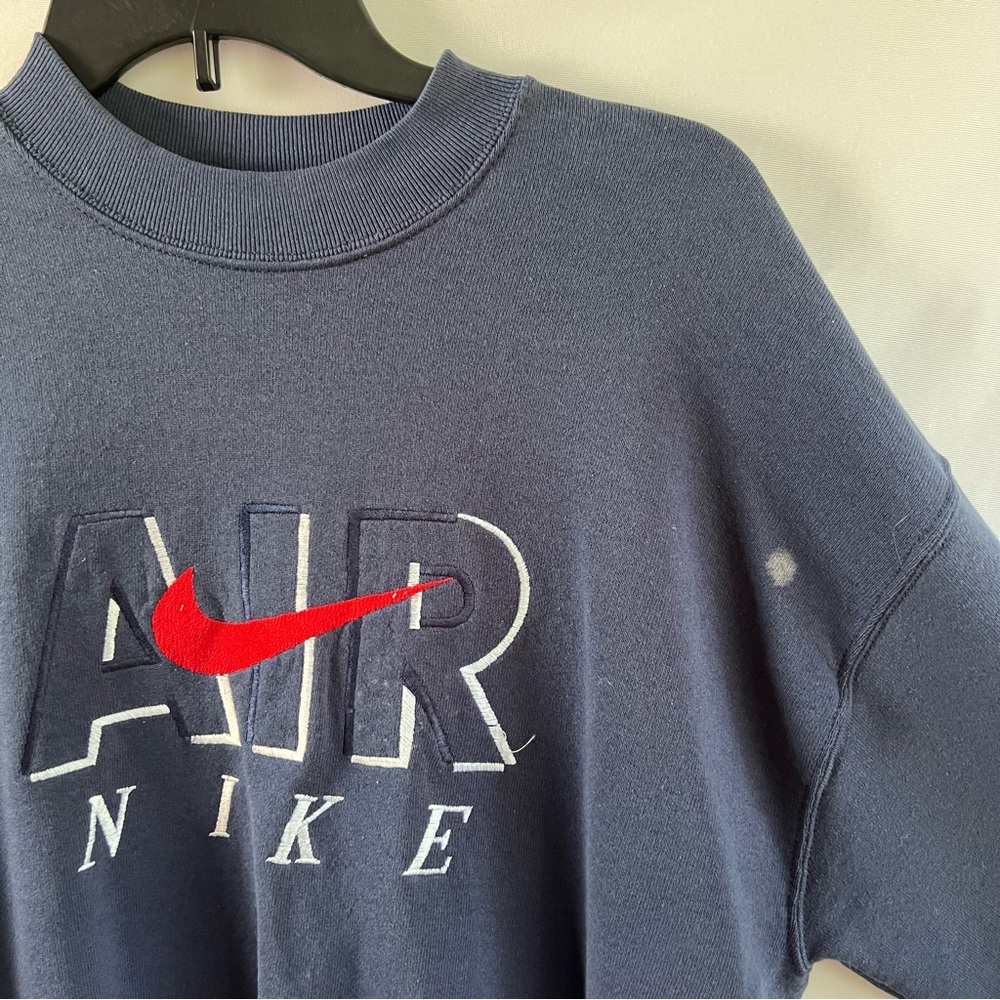 Nike Air Embroidered Navy Crewneck - Large - Picture 4 of 4